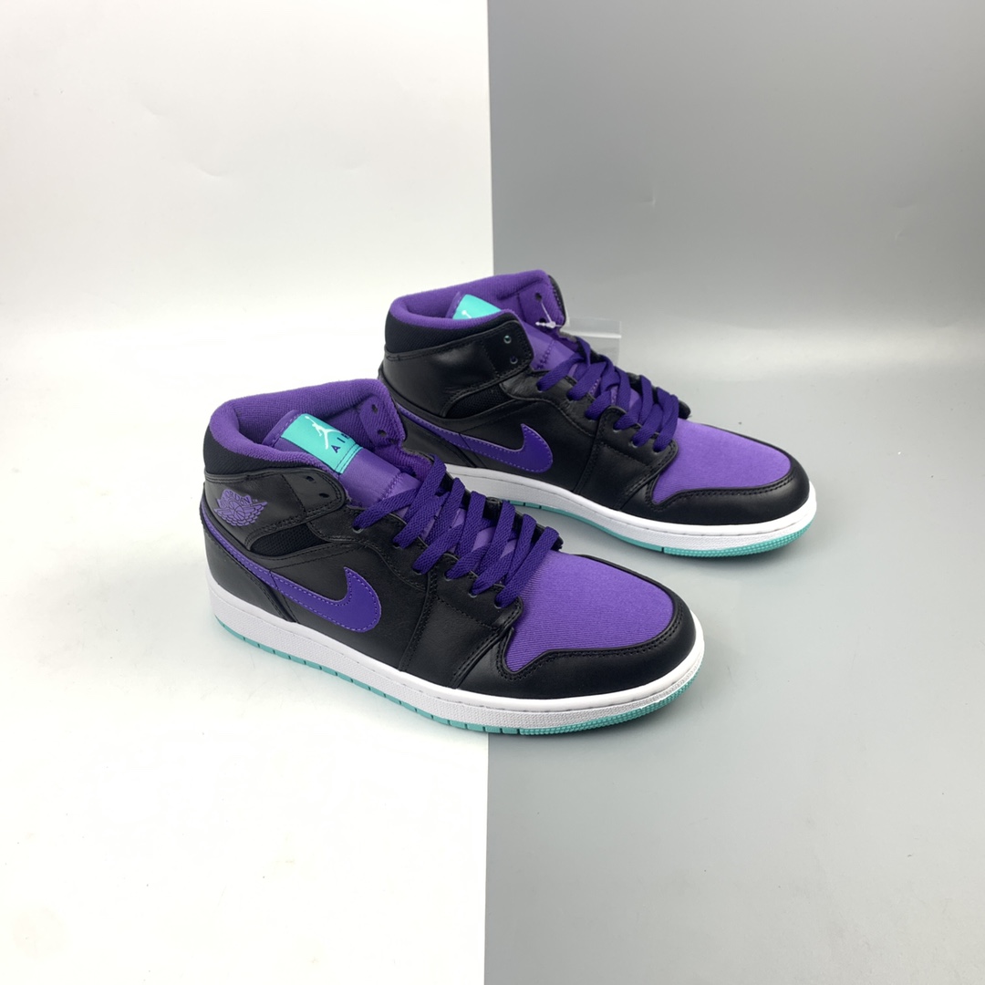 240 Air Jordan 1 Mid AJ1 乔1 中帮百搭休闲运动板鞋554724-015