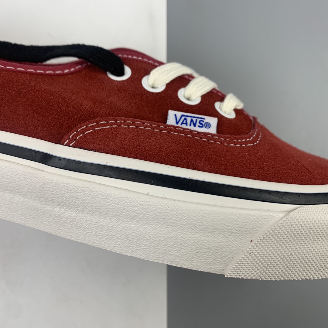 140 Vans Authentic 44 DX万斯 麂皮酒红色 低帮硫化板鞋 VNOA38ENUL2