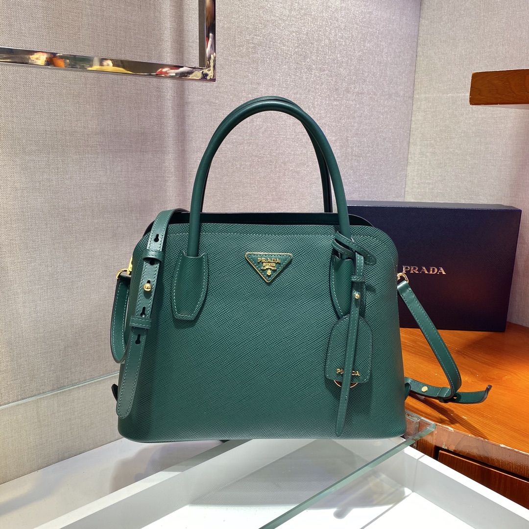 PRADA普拉达Saffiano皮革Matinée手袋1BA295