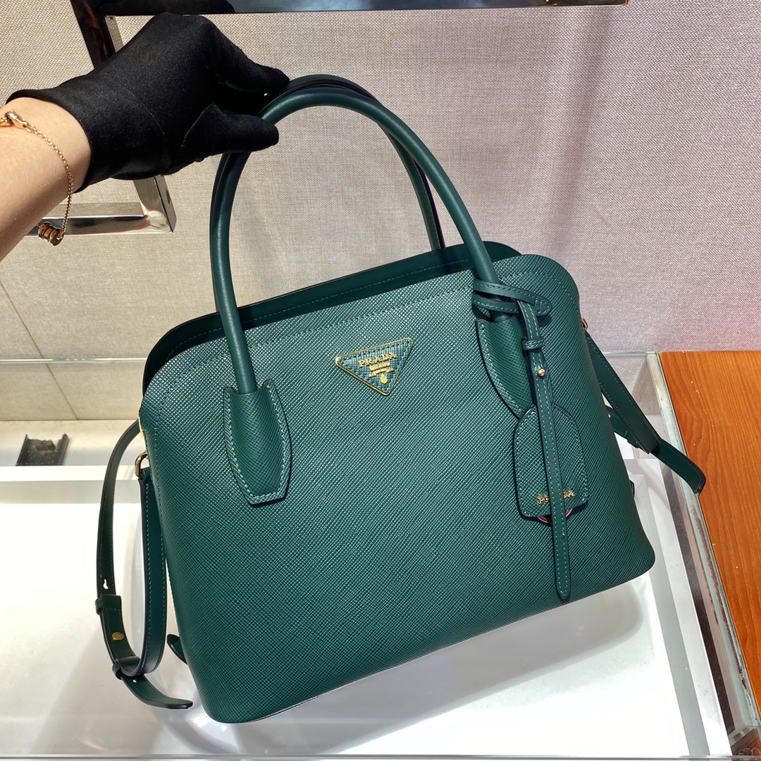 PRADA普拉达Saffiano皮革Matinée手袋1BA295