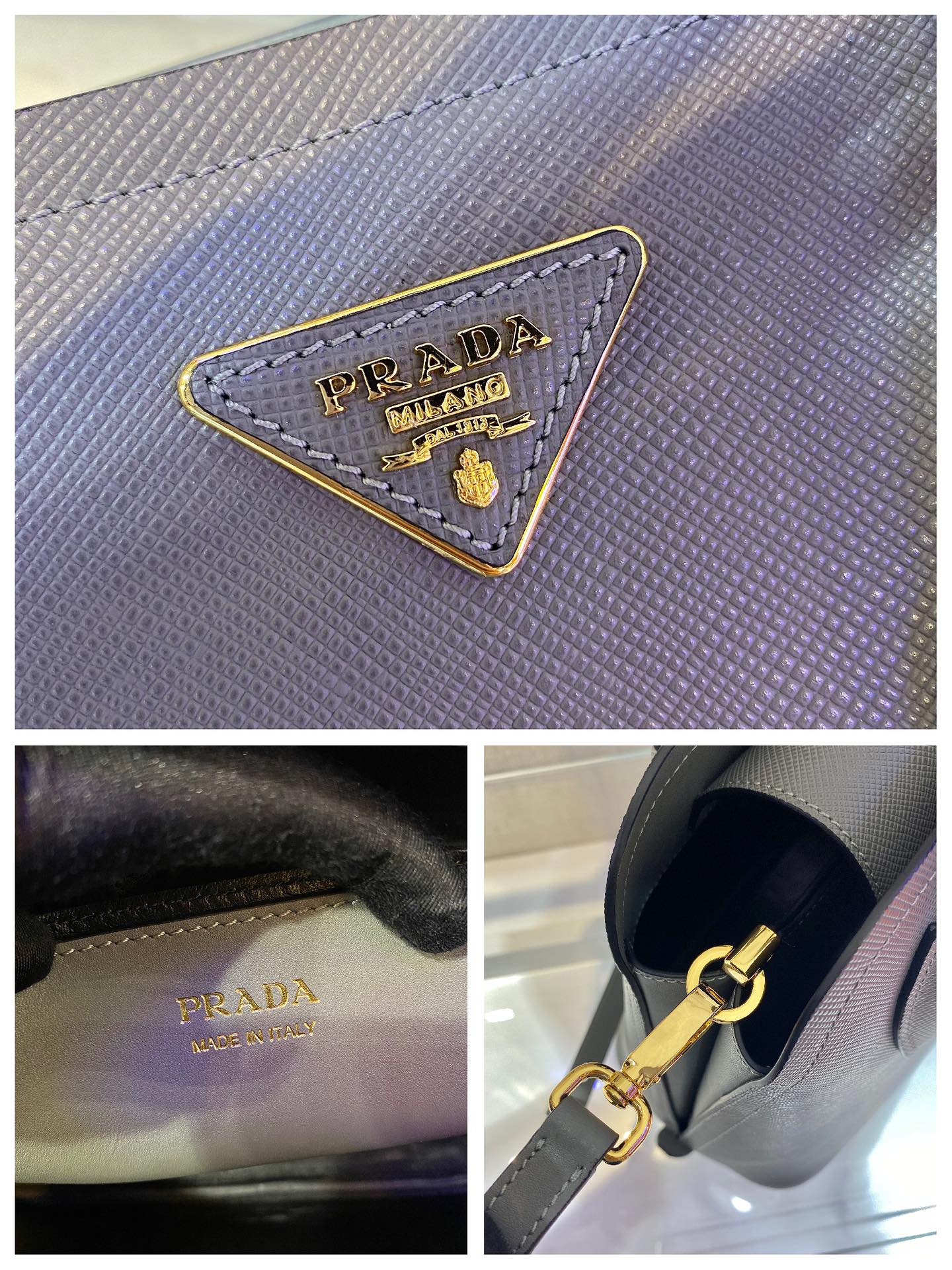 PRADA普拉达Saffiano皮革Matinée手袋1BA295