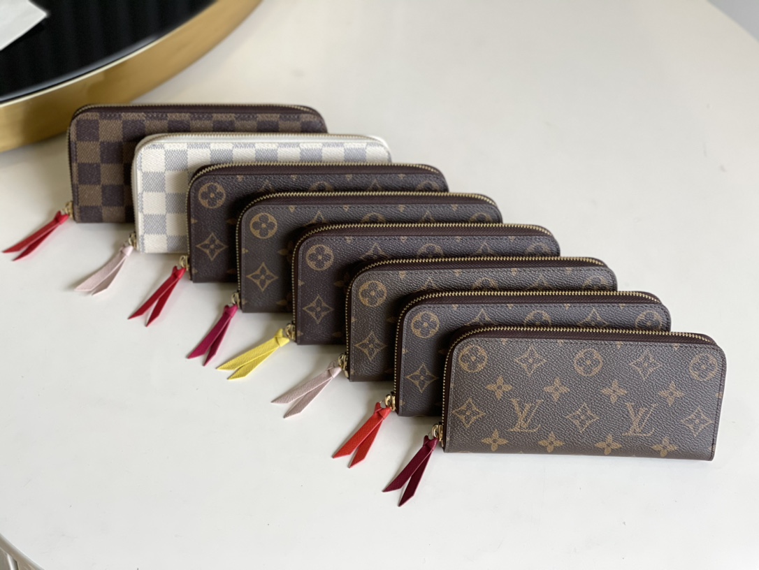 NO:396487,CLMENCE wallet 60744 yellow 60743 orange red 61298 powder 60859 red 42119 red 60742 purple red presbyopia 60534 coffee 61264 white grid collection picture, LV [original skin], louis vuitton19860909CLMENCE 钱夹 60744 黄60743 橘红 61298粉 60859 红42119枚红60742紫红老花 60534 咖啡 61264 白格 集合图,LV【原厂皮】,louis vuitton,Bag