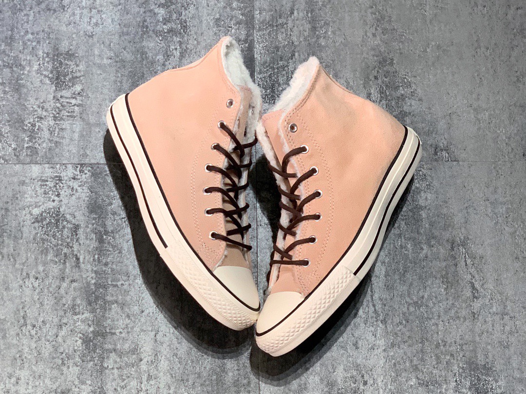 150  Converse Chuck Taylor All Star  匡威 御寒主义 脏橘/米白粉 硫化高帮板鞋