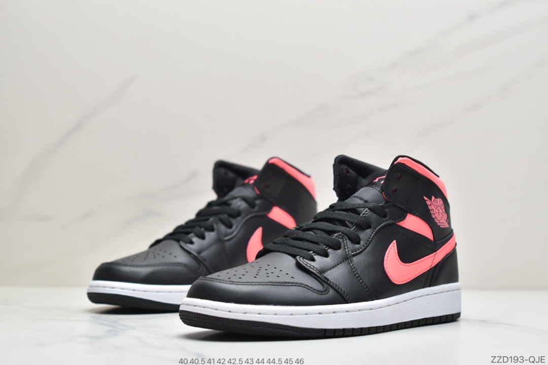 240 公司级 Air Jordan 1 Mid WMNS 新黑粉BQ6472-005