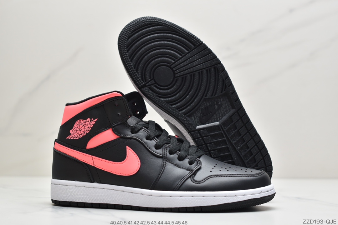 240 公司级 Air Jordan 1 Mid WMNS 新黑粉BQ6472-005