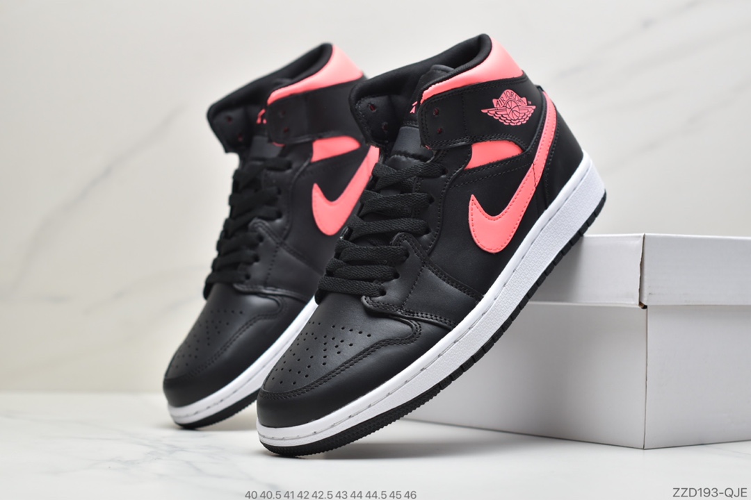 240 公司级 Air Jordan 1 Mid WMNS 新黑粉BQ6472-005