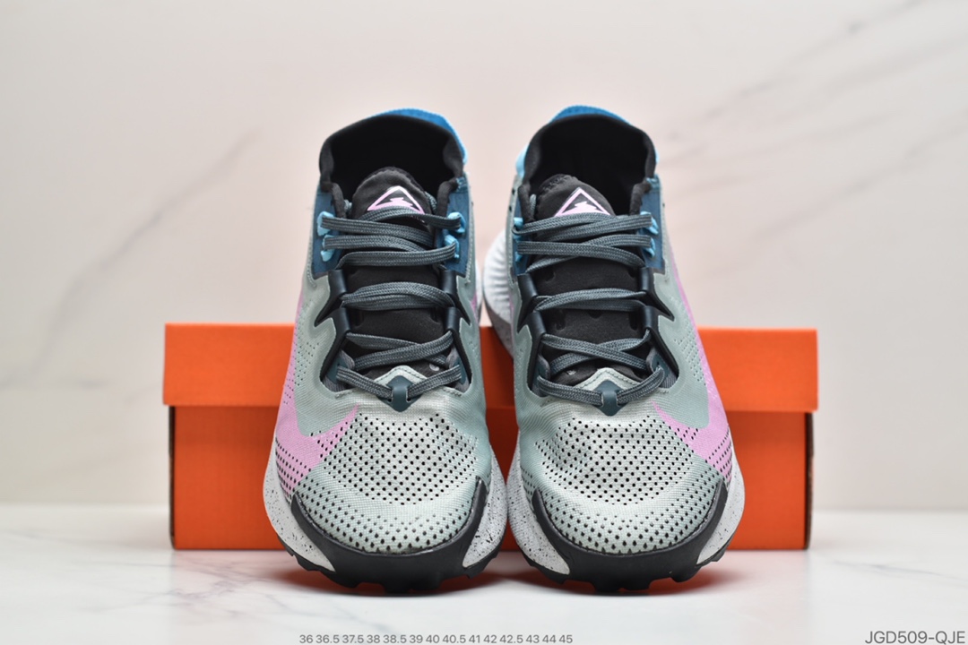 180 公司级耐克Nike Pegasus Trail 2”Black/Gold/Blue/White”飞马涡踪迹2代越野马拉松休闲运动慢跑鞋CK4308-300