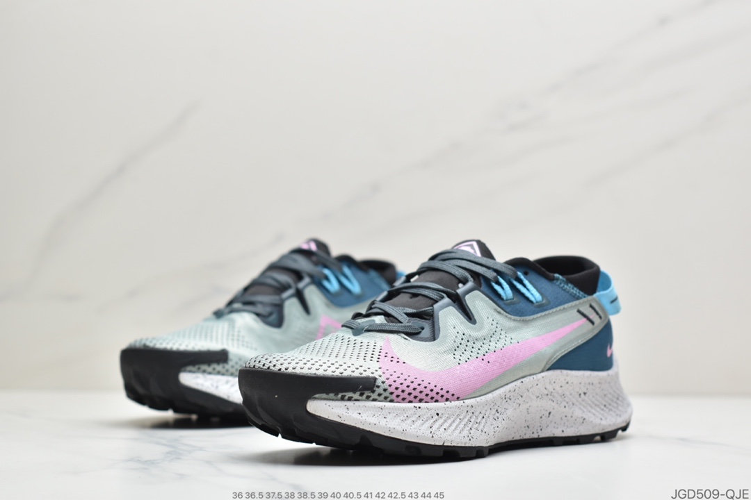180 公司级耐克Nike Pegasus Trail 2”Black/Gold/Blue/White”飞马涡踪迹2代越野马拉松休闲运动慢跑鞋CK4308-300