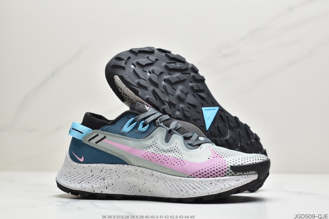 180 公司级耐克Nike Pegasus Trail 2”Black/Gold/Blue/White”飞马涡踪迹2代越野马拉松休闲运动慢跑鞋CK4308-300
