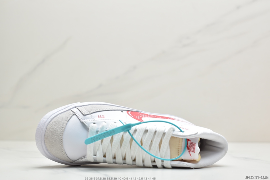 170 公司级耐克 Nike Blazer Mid VNTG ‘77 开拓者 “涂鸦 黑勾”复古经典中帮百搭休闲运动板鞋 CW7580-200