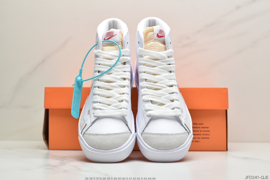 170 公司级耐克 Nike Blazer Mid VNTG ‘77 开拓者 “涂鸦 黑勾”复古经典中帮百搭休闲运动板鞋 CW7580-200