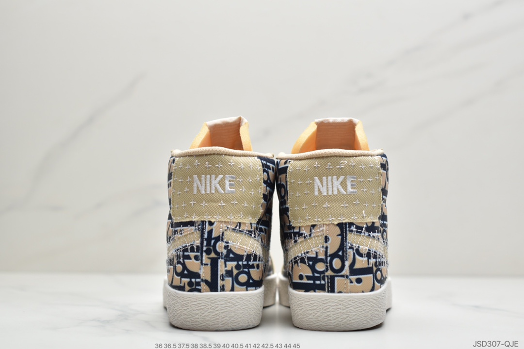 200 公司级耐克Nike SB Zoom Blazer Mid Prm经典开拓木屑纹中帮百搭休闲运动板鞋CT0715-300