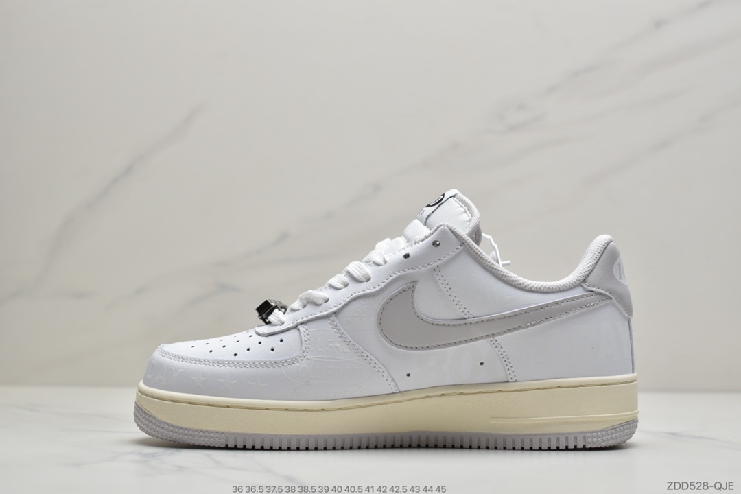 220 公司级耐克Nike Air Force 1 '07  ”Toll Free” “白字母印花” CJ1631-100