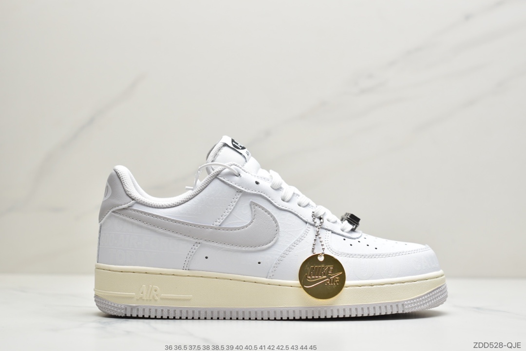 220 公司级耐克Nike Air Force 1 '07  ”Toll Free” “白字母印花” CJ1631-100