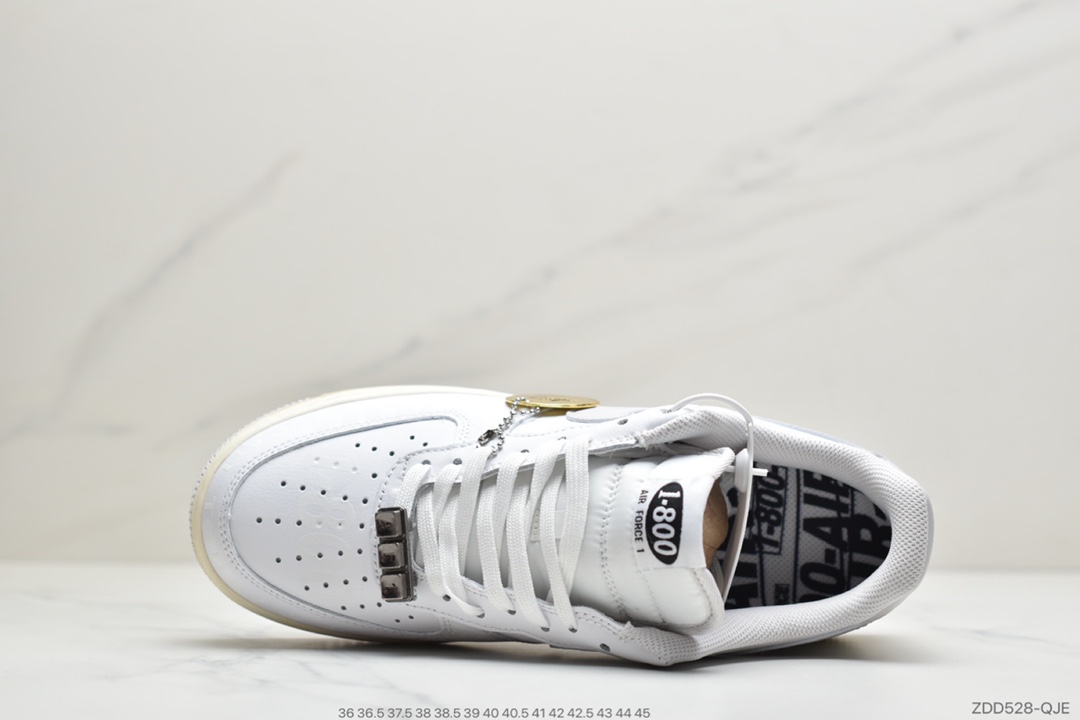 220 公司级耐克Nike Air Force 1 '07  ”Toll Free” “白字母印花” CJ1631-100