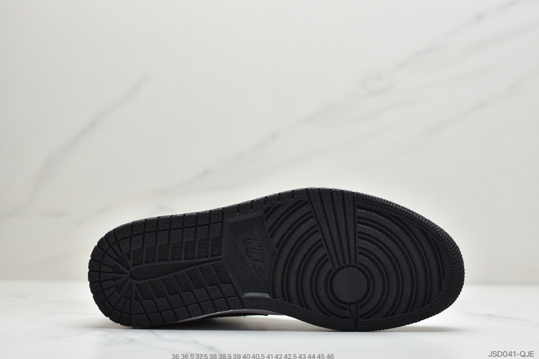 200 公司级Air Jordan 1 Mid SE 黑白红尾 852542-100