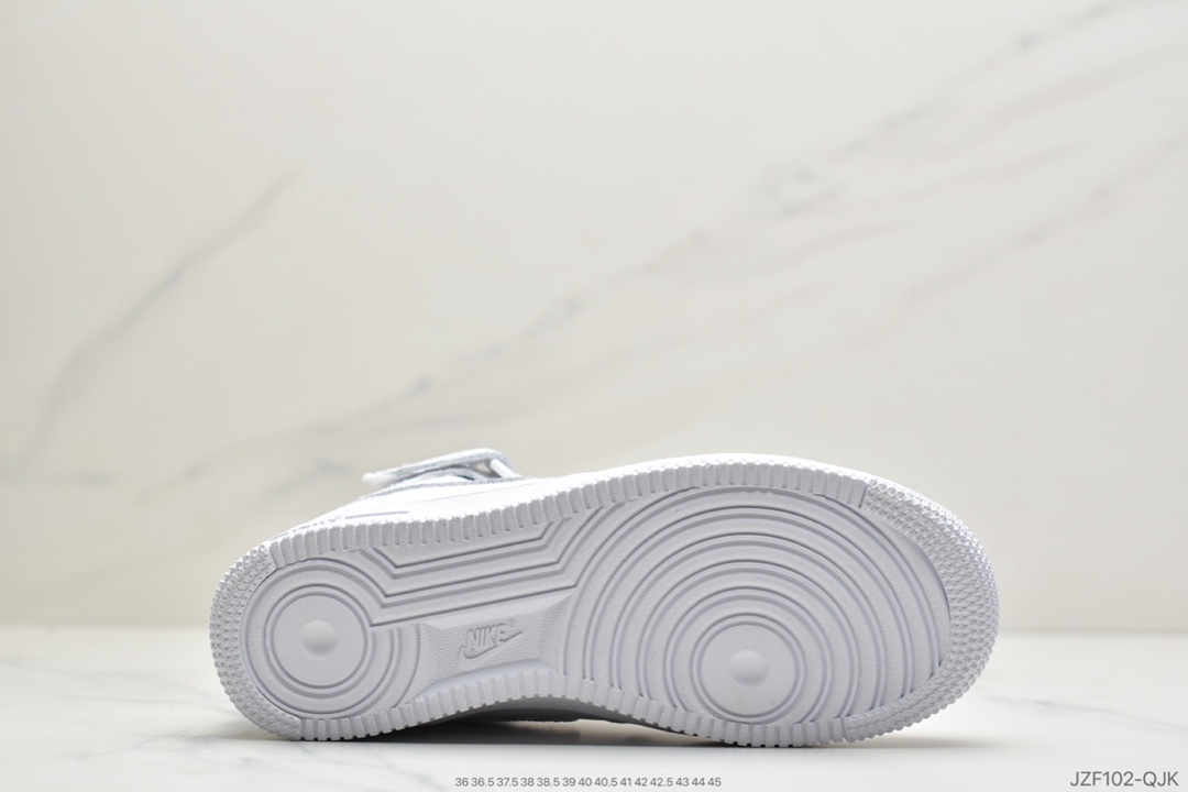 145 Nike Air Force 1 Mid '07 GS”White/White”空军一号中帮经典百搭休闲运动板鞋“纯白”314195-113