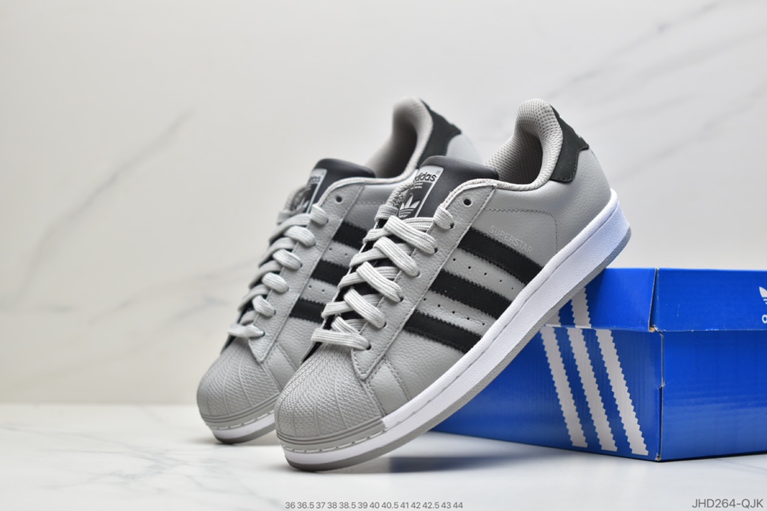 190 公司级Adidas 阿迪达斯 Superstar 贝壳头运动休闲板鞋 EG4961