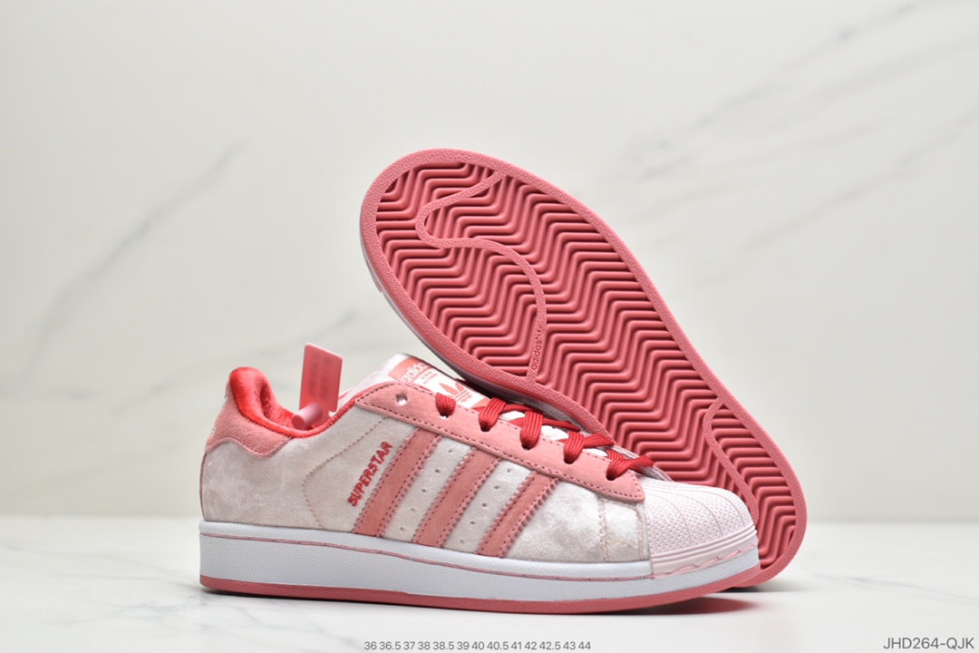 190 公司级Adidas 阿迪达斯 Superstar 贝壳头运动休闲板鞋 EG4961