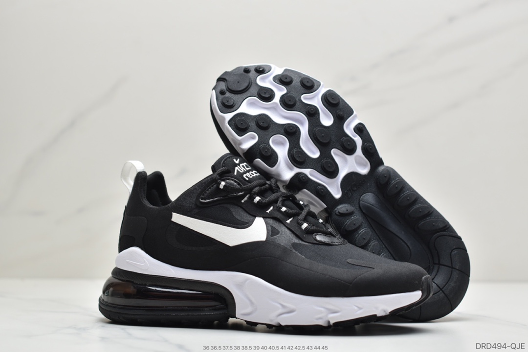 110 公司级Air Max 270 React全掌 皮面React 缓震 后掌则是夸张又狂放的 Air Max 270 AT6174-002
