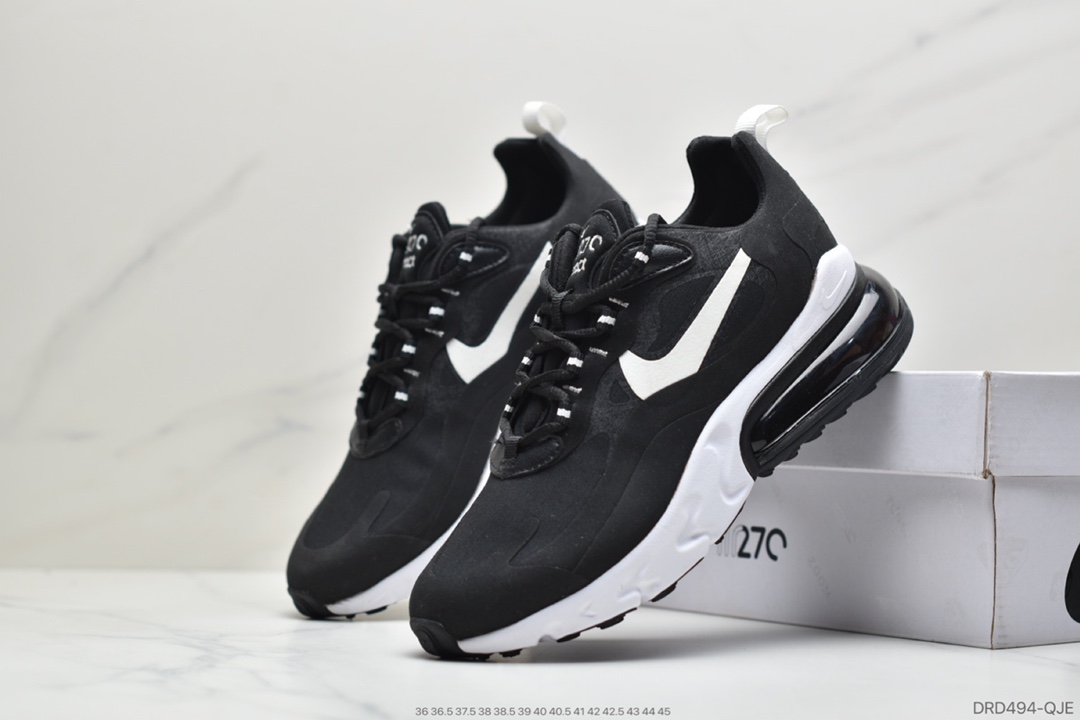 110 公司级Air Max 270 React全掌 皮面React 缓震 后掌则是夸张又狂放的 Air Max 270 AT6174-002