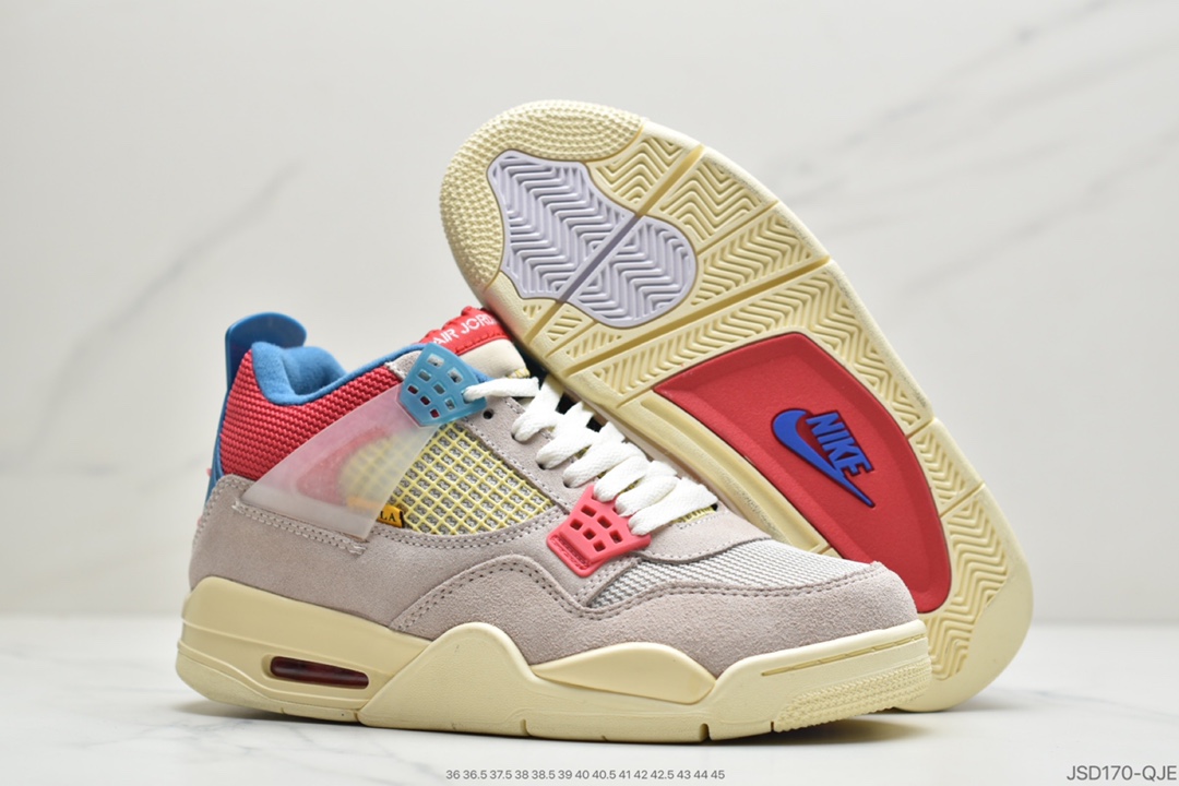 220 公司级Union LA x Air Jordan 4 Retro”Off Noir” 黑篮  DC9533-800