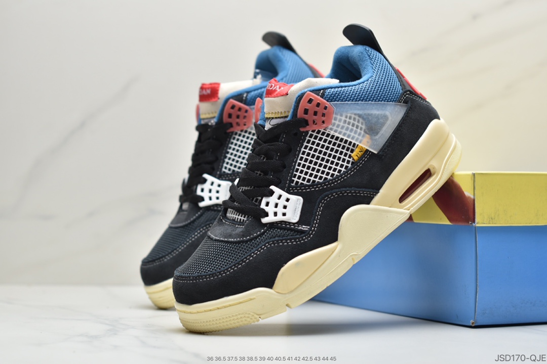 220 公司级Union LA x Air Jordan 4 Retro”Off Noir” 黑篮  DC9533-800