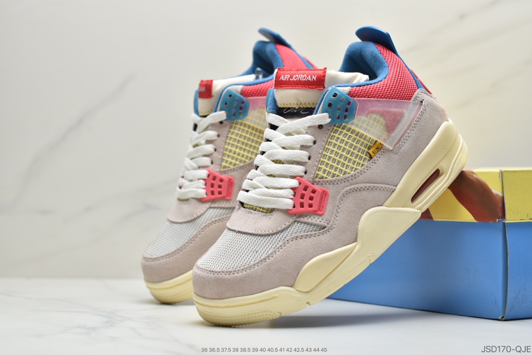 220 公司级Union LA x Air Jordan 4 Retro”Off Noir” 黑篮  DC9533-800
