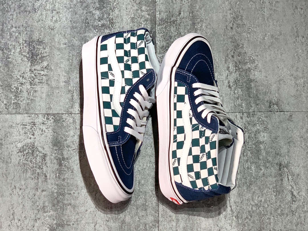 150 Vans Sk8-Mid 中帮棋盘格 帆布鞋