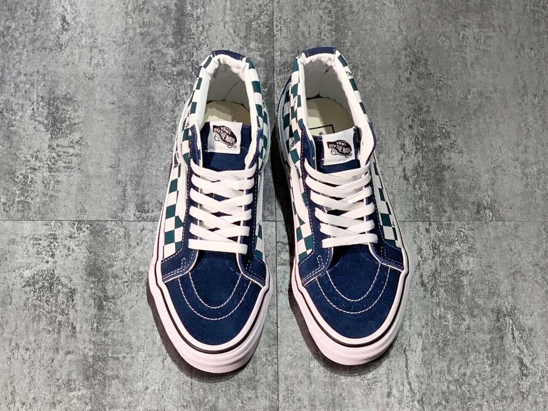 150 Vans Sk8-Mid 中帮棋盘格 帆布鞋