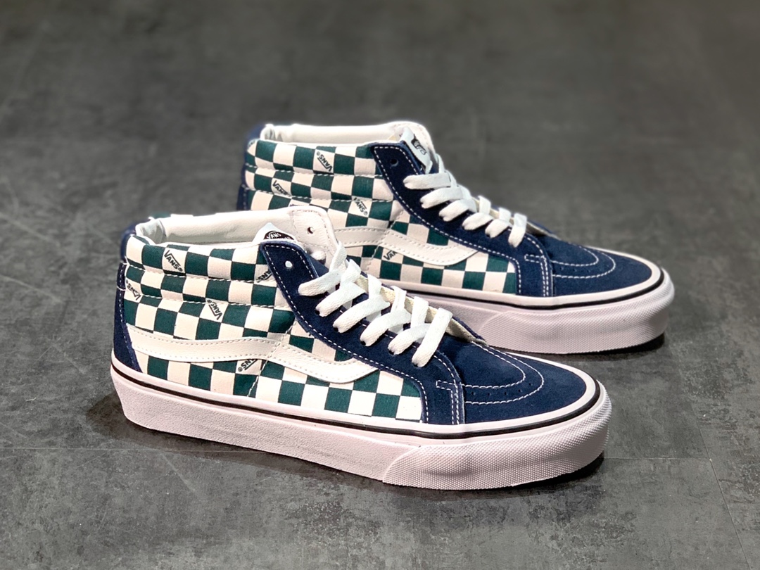 150 Vans Sk8-Mid 中帮棋盘格 帆布鞋