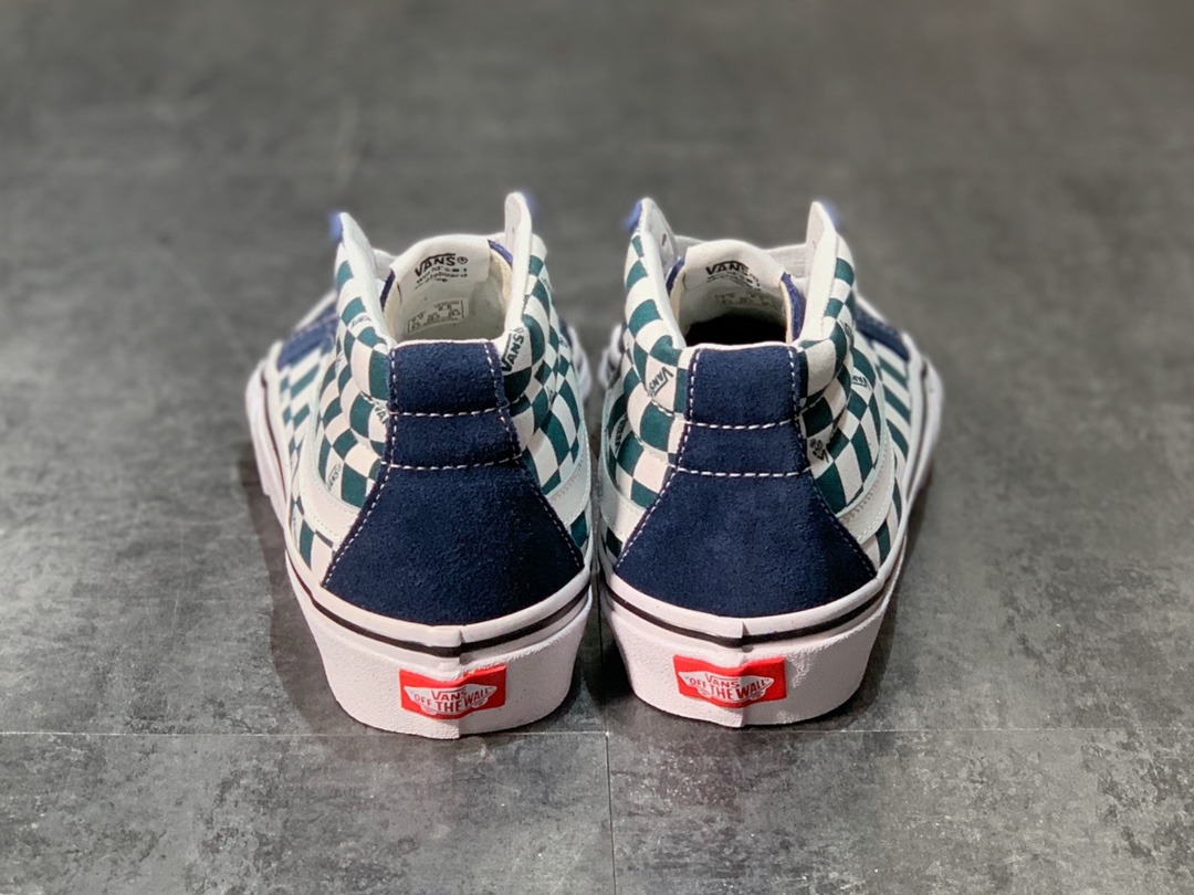 150 Vans Sk8-Mid 中帮棋盘格 帆布鞋