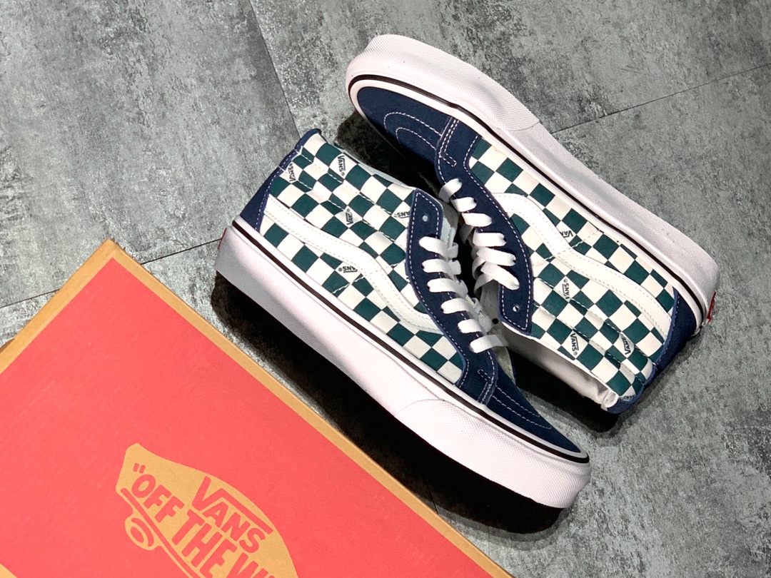 150 Vans Sk8-Mid 中帮棋盘格 帆布鞋