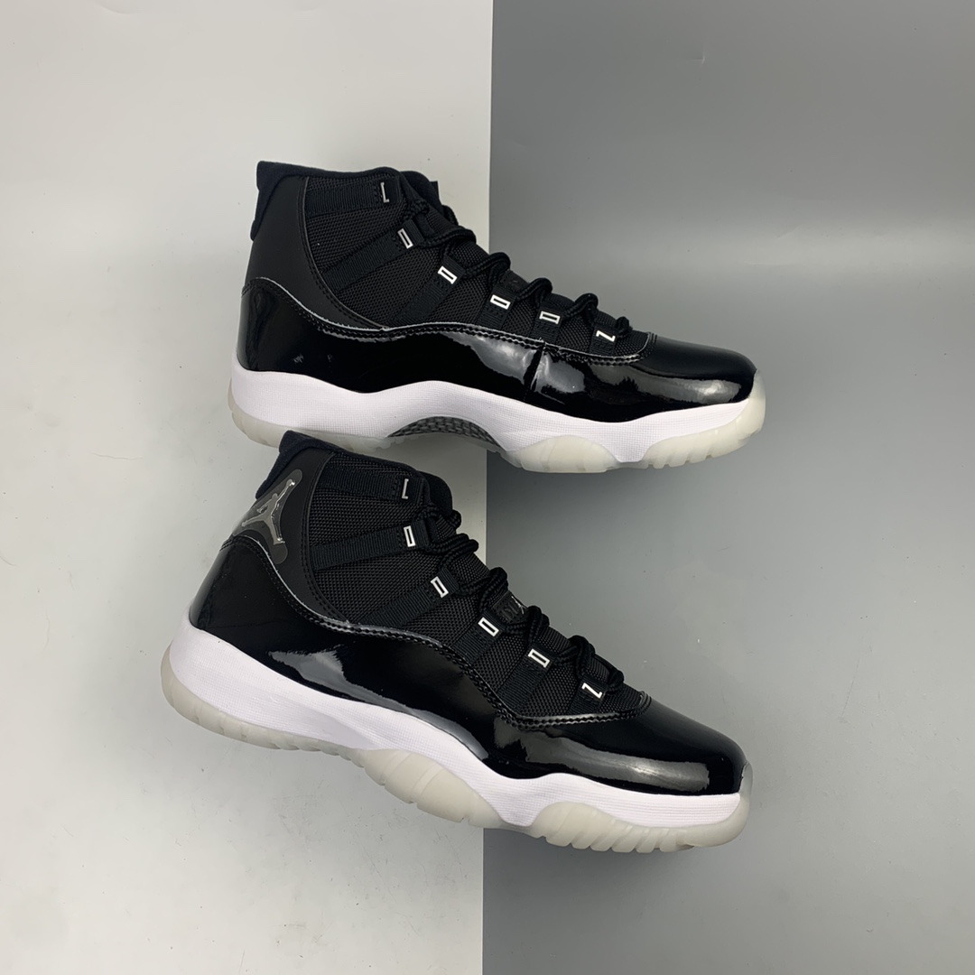 500 ST版本 Air Jordan 11 25th Anniversary”Black Silver Eyelets” 25周年黑白大魔王 CT8012-011