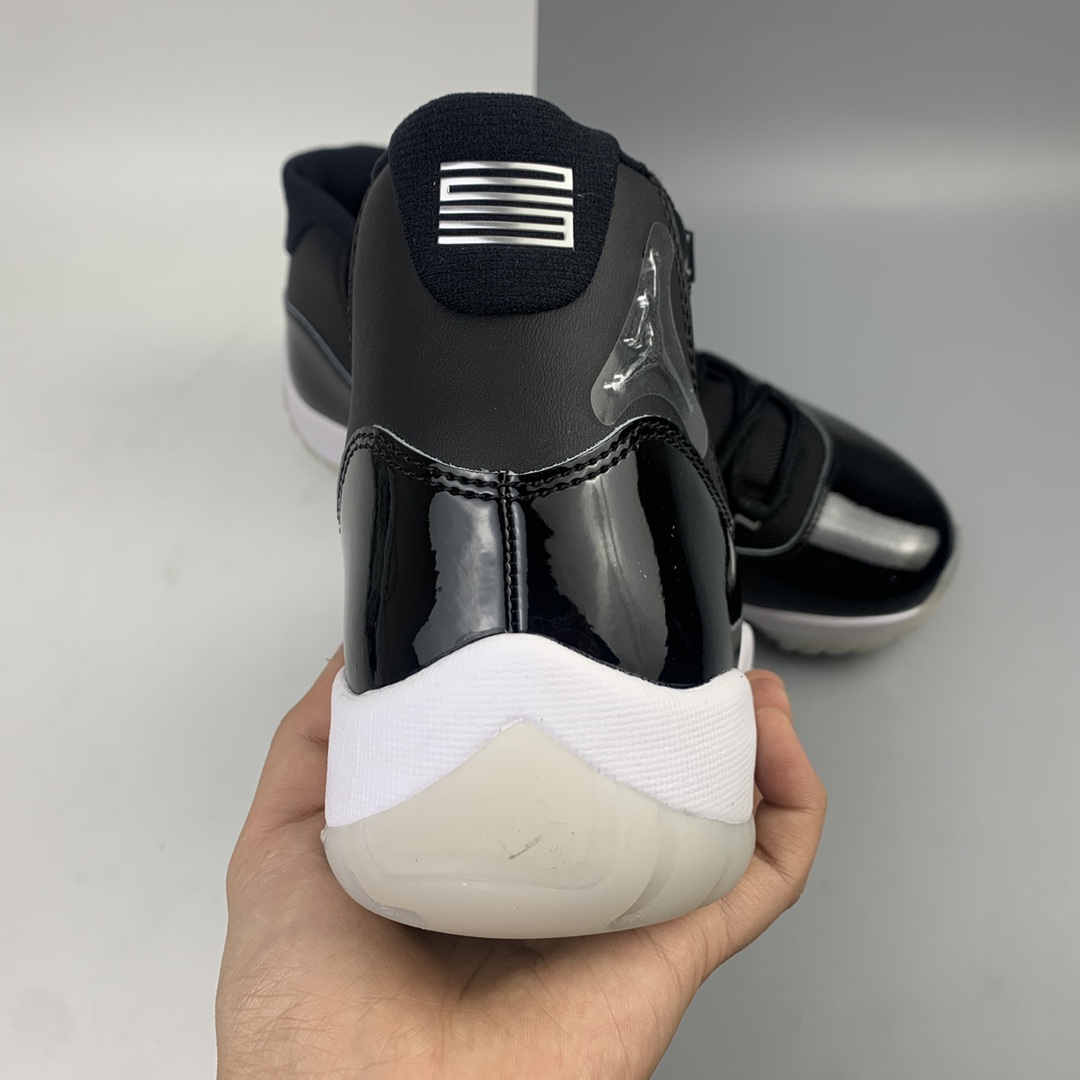 500 ST版本 Air Jordan 11 25th Anniversary”Black Silver Eyelets” 25周年黑白大魔王 CT8012-011