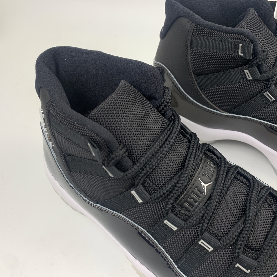 500 ST版本 Air Jordan 11 25th Anniversary”Black Silver Eyelets” 25周年黑白大魔王 CT8012-011
