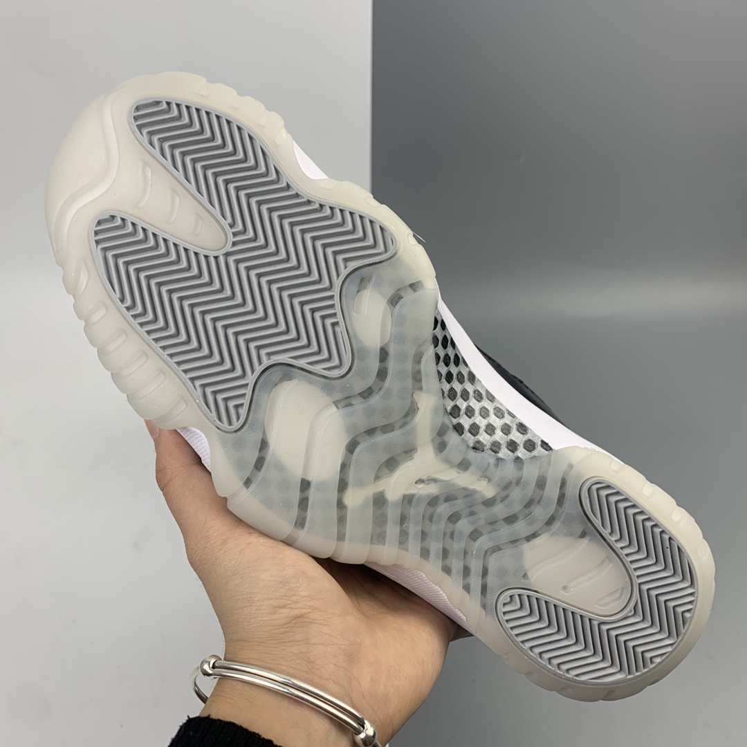 500 ST版本 Air Jordan 11 25th Anniversary”Black Silver Eyelets” 25周年黑白大魔王 CT8012-011