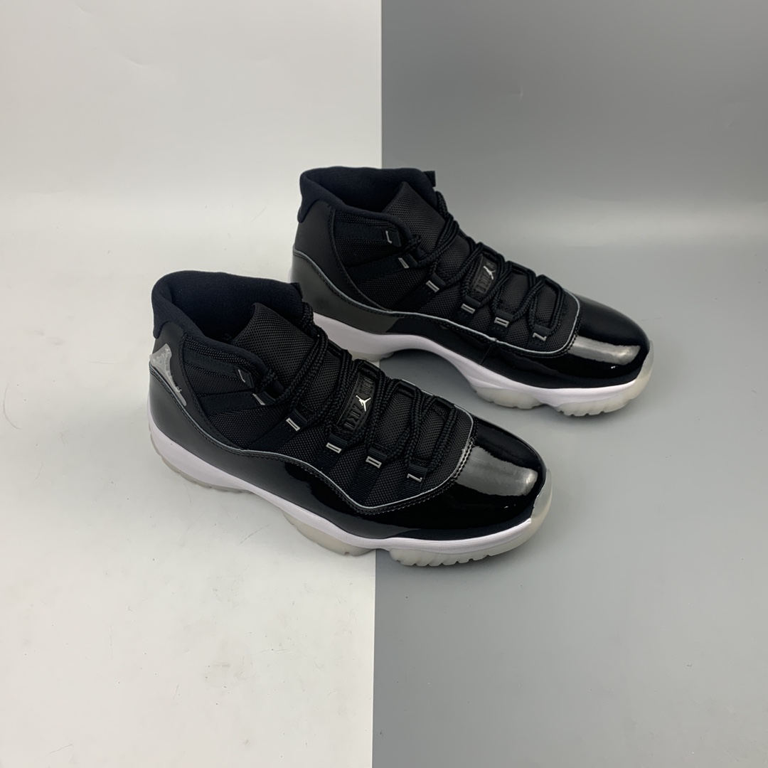 500 ST版本 Air Jordan 11 25th Anniversary”Black Silver Eyelets” 25周年黑白大魔王 CT8012-011