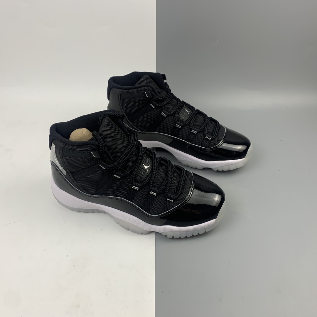 420 ST版本 Air Jordan 11 25th Anniversary”Black Silver Eyelets” 25周年黑白大魔王 CT8012-011
