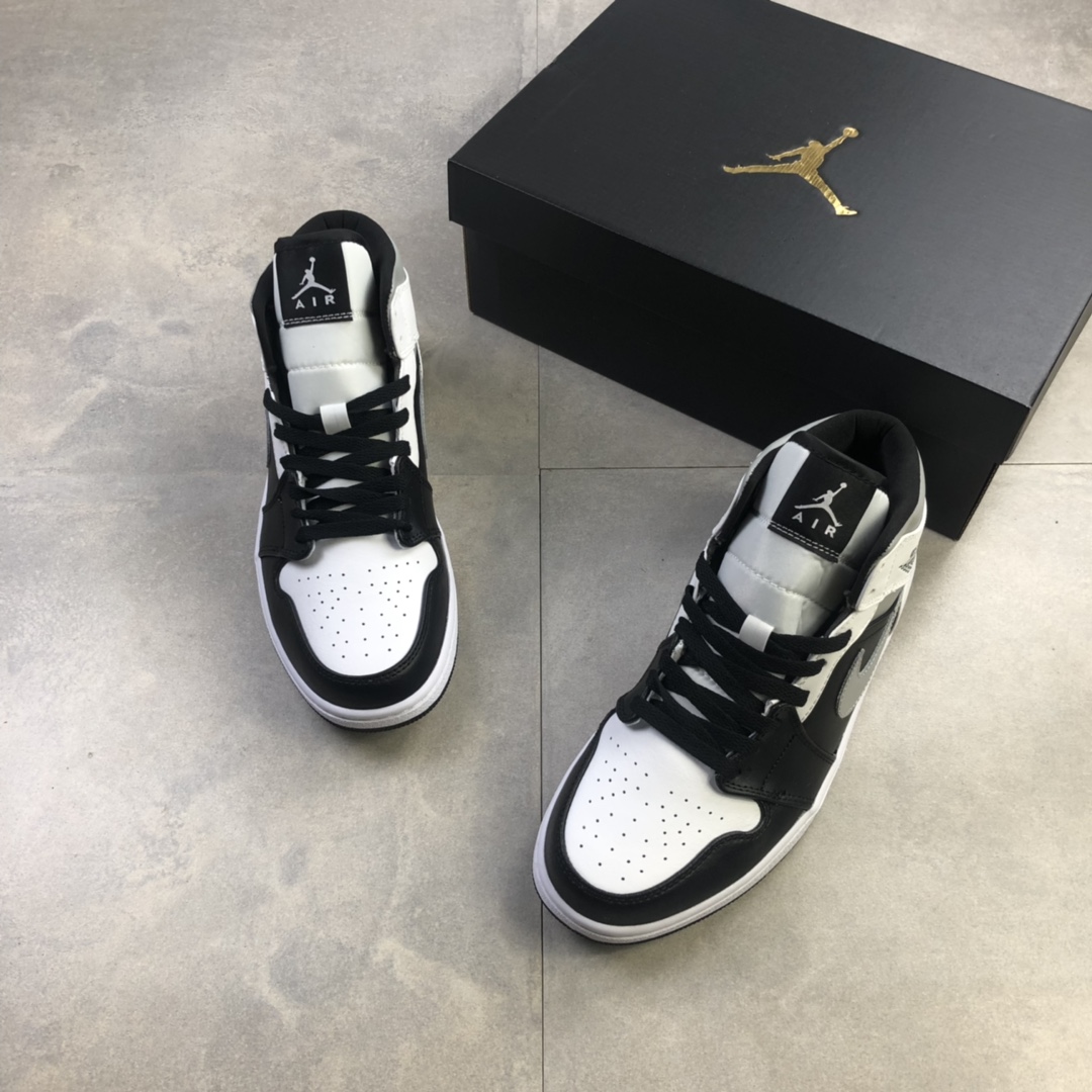 240  Nike Air Jordan 1 Mid “White Shadow”影子灰黑色554724-073