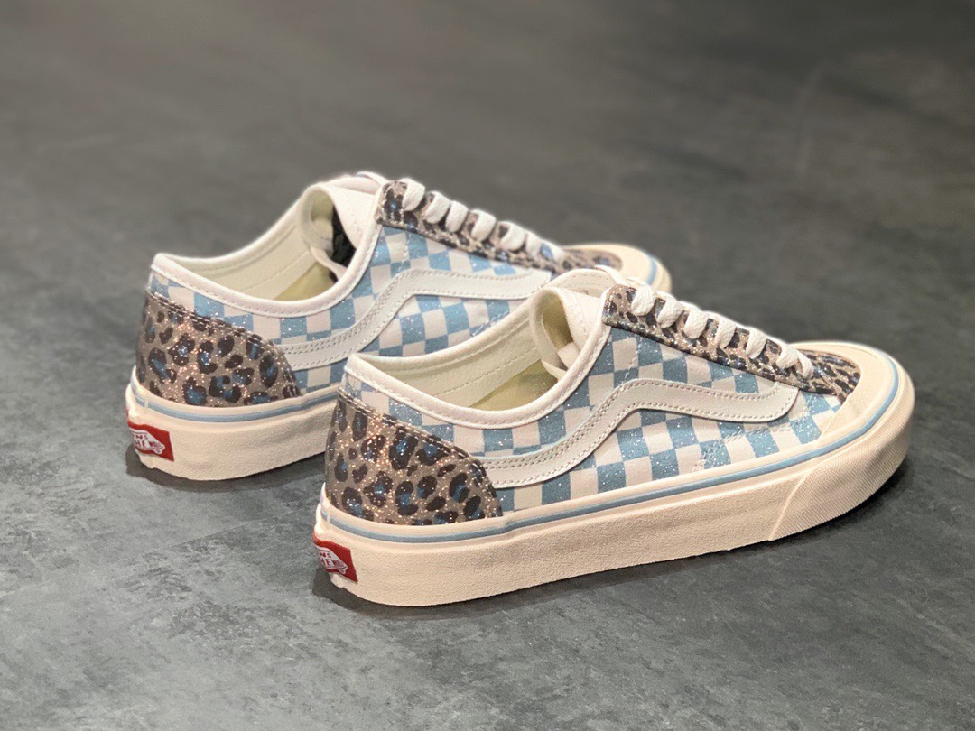150  Vans Style 36 Decon 万斯 大学蓝 水心蓝 豹纹棋盘格包头低帮硫化板鞋