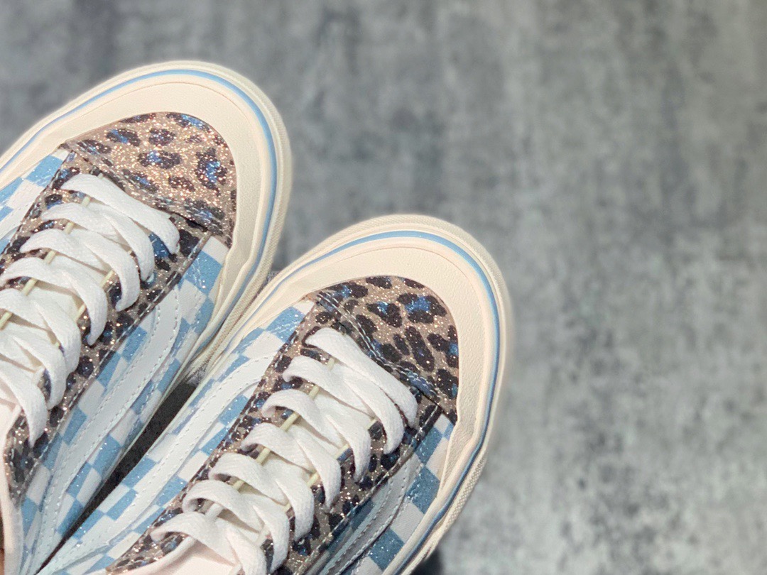 150  Vans Style 36 Decon 万斯 大学蓝 水心蓝 豹纹棋盘格包头低帮硫化板鞋