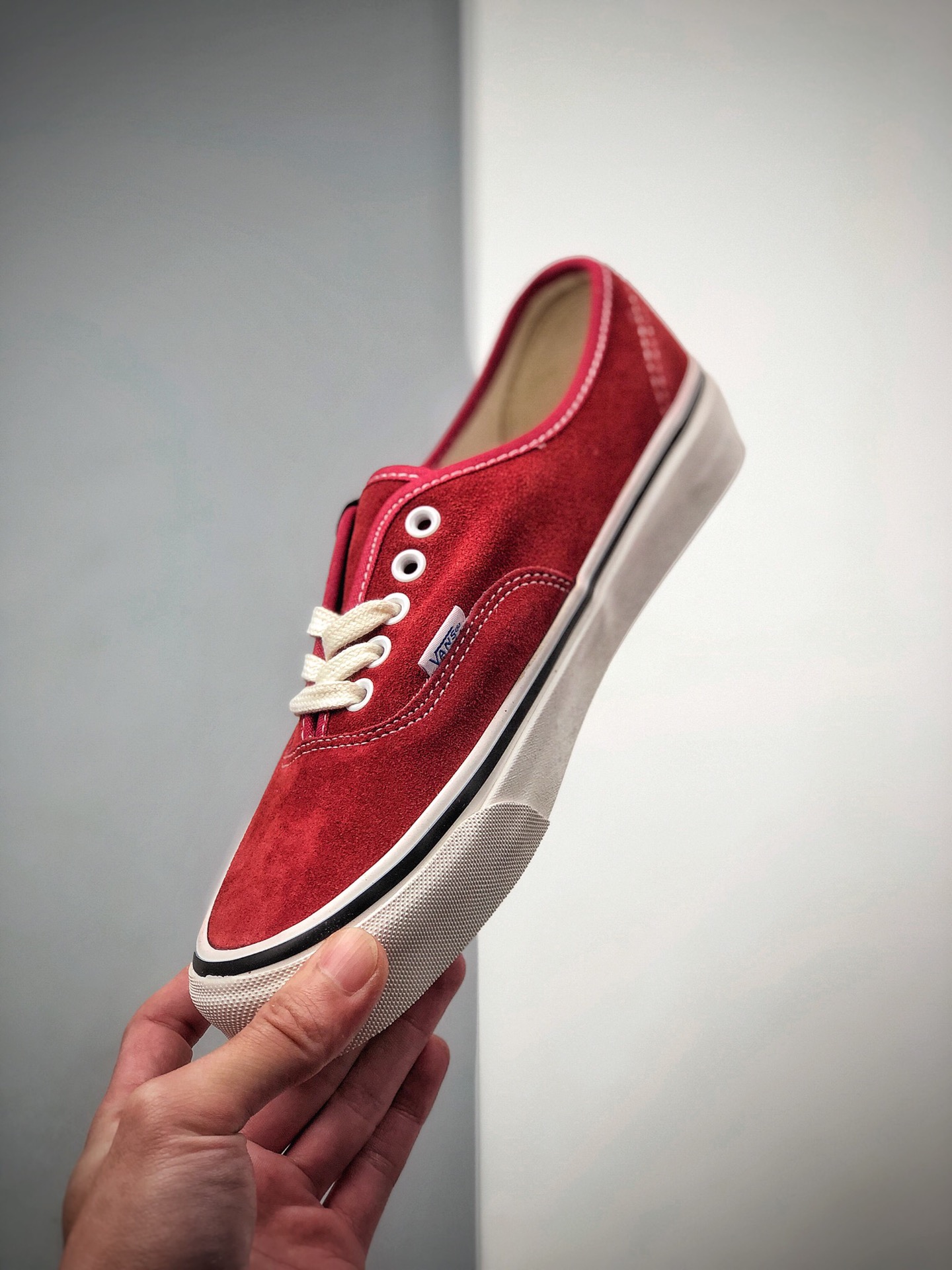 140 Vans Authentic 44 DX万斯 麂皮酒红色 低帮硫化板鞋 VNOA38ENUL2