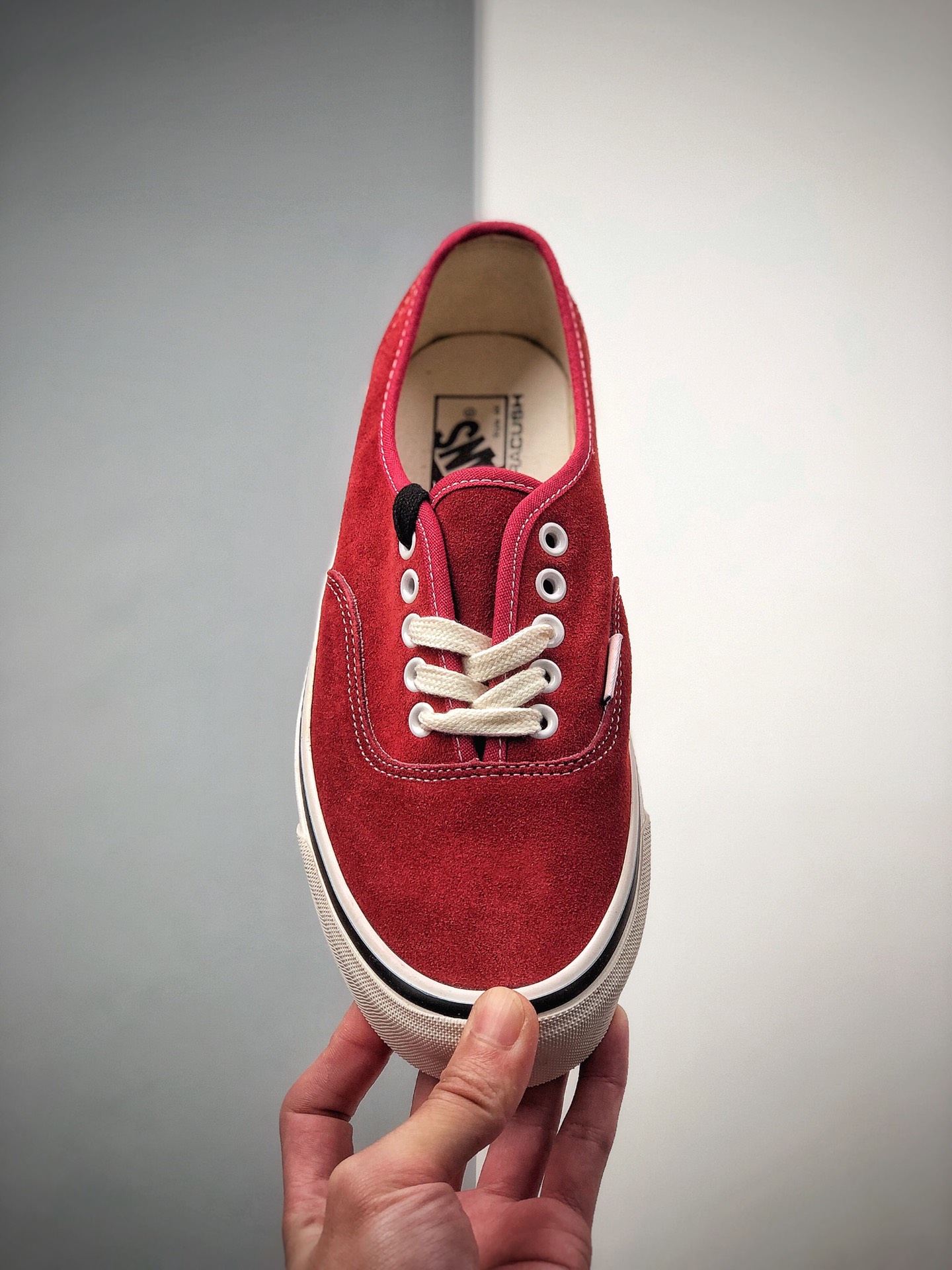 140 Vans Authentic 44 DX万斯 麂皮酒红色 低帮硫化板鞋 VNOA38ENUL2