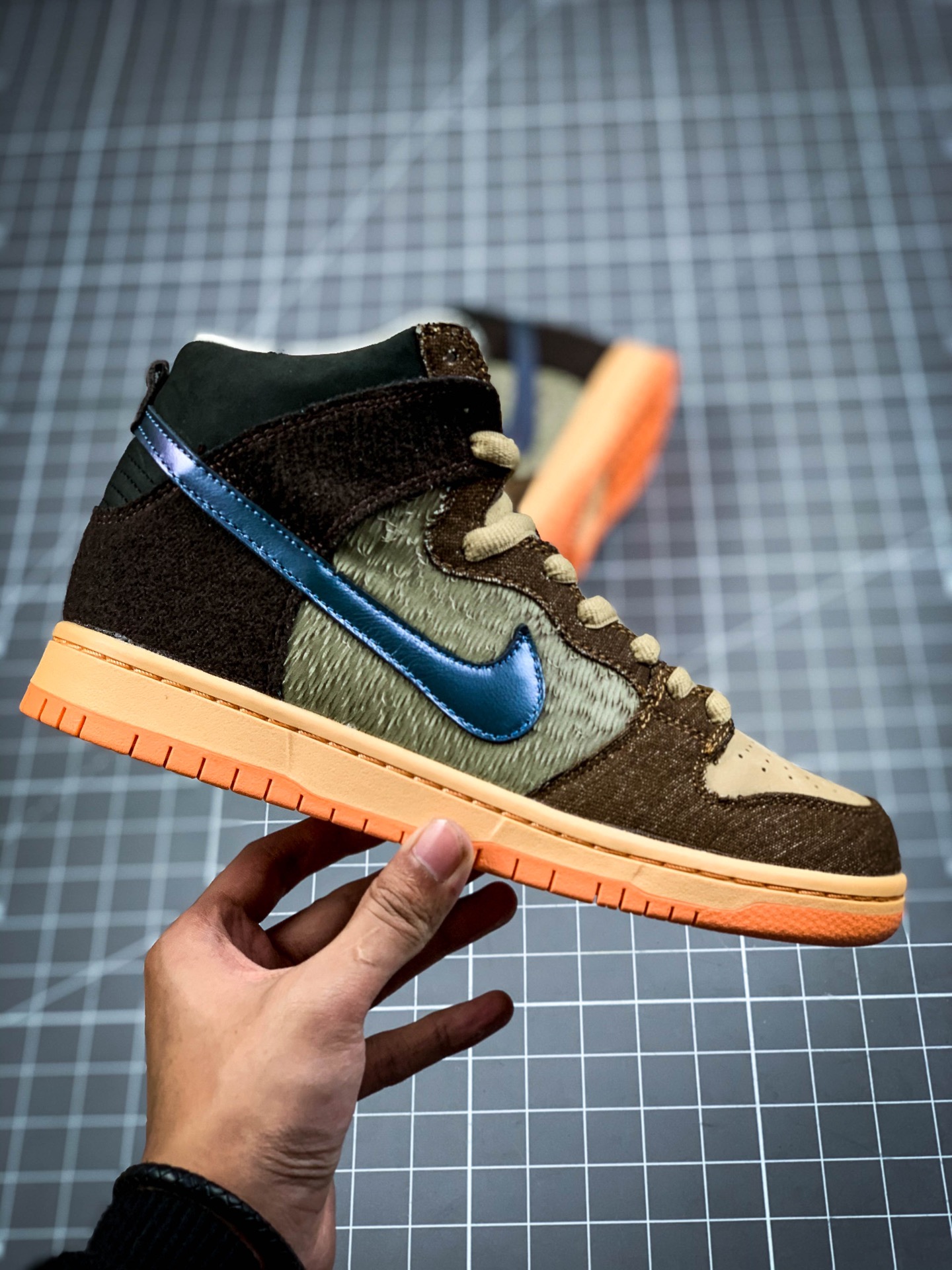 480  纯原 Concepts x Nike SB Dunk High “Mallard”棕绿  DC6887-200