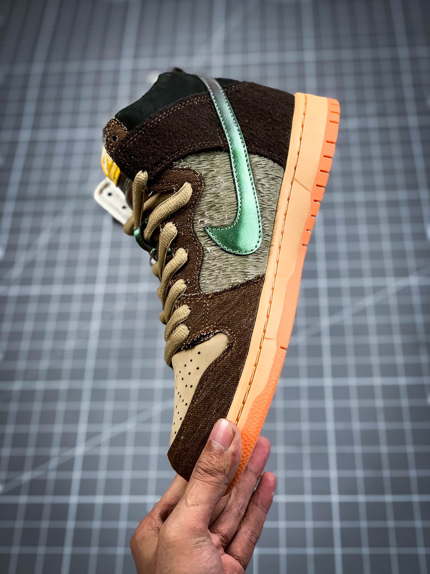 480  纯原 Concepts x Nike SB Dunk High “Mallard”棕绿  DC6887-200