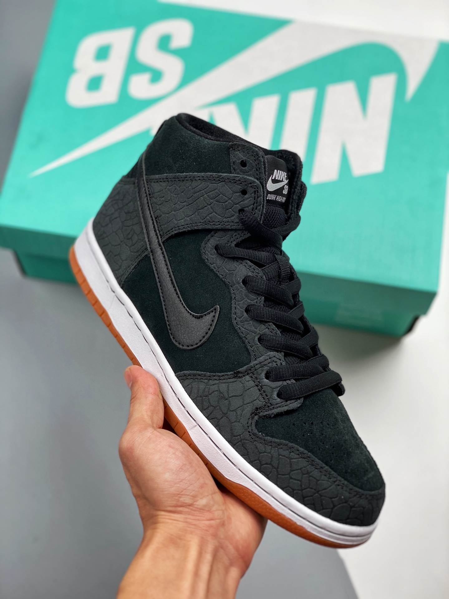 Nike Dunk High PRO SB construido con cartón original del canal, primer lanzamiento real #Etiqueta tejida de fábrica ori…