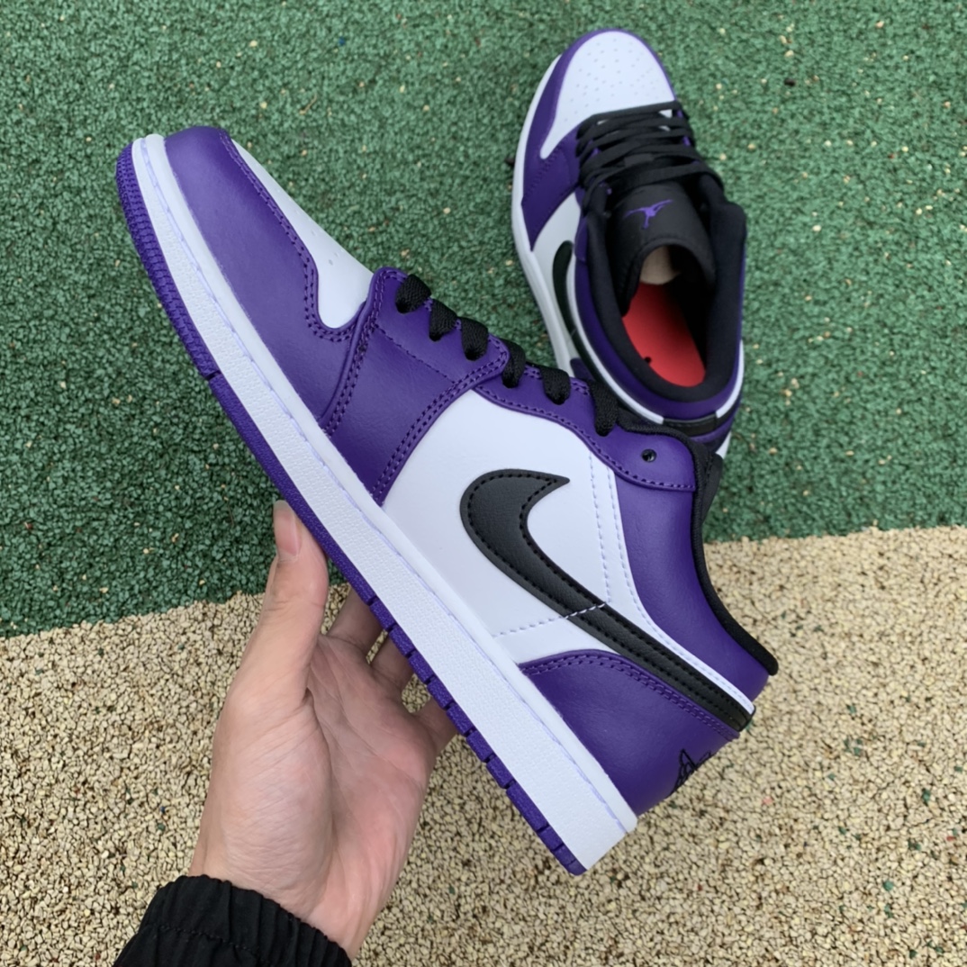 aj1白紫low尺码36-45纯原版️AirJordan1lowcourtpurple白紫脚趾aj1低帮