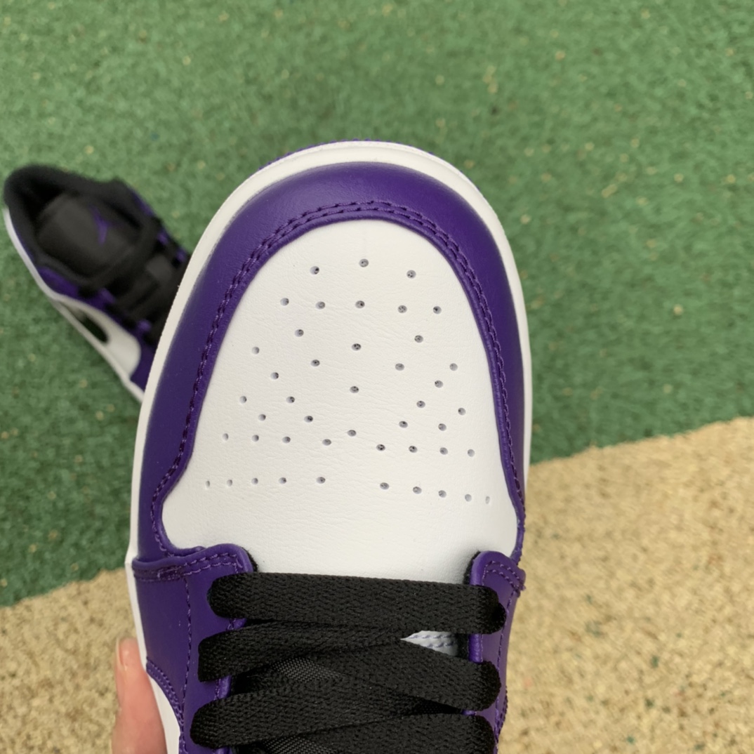 aj1白紫low尺码36-45纯原版️AirJordan1lowcourtpurple白紫脚趾aj1低帮