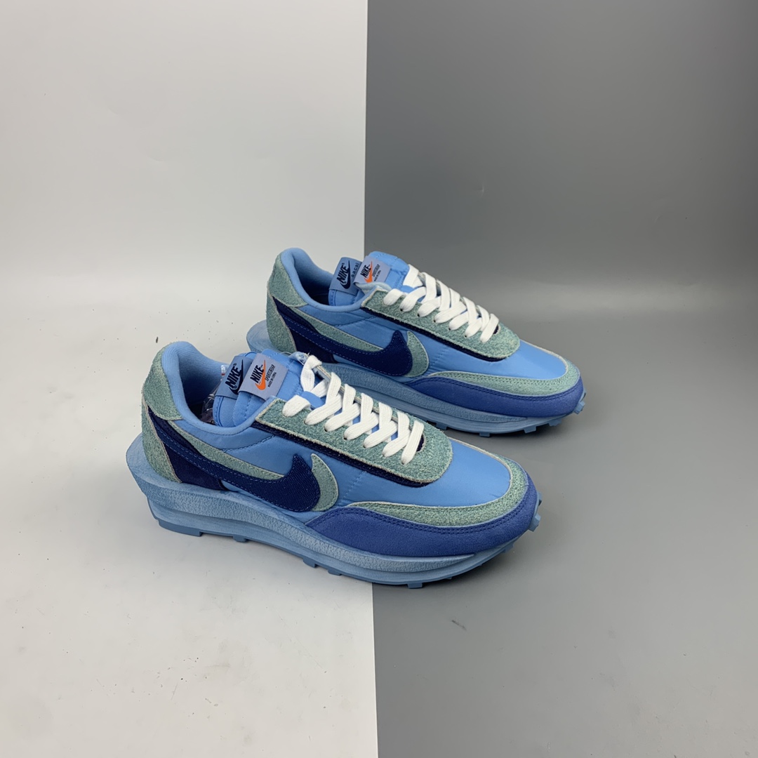 200 Sacai x Nike LVD Waffle Daybreak 日式解构美学重叠设计前卫华夫变形休闲慢跑鞋 BV0073-401